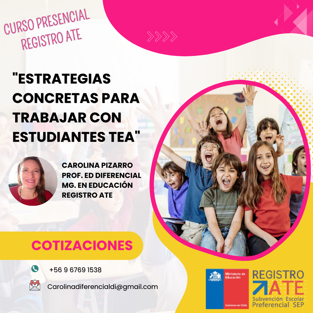 Estrategias concretas para trabajar con estudiantes TEA. Registro ATE